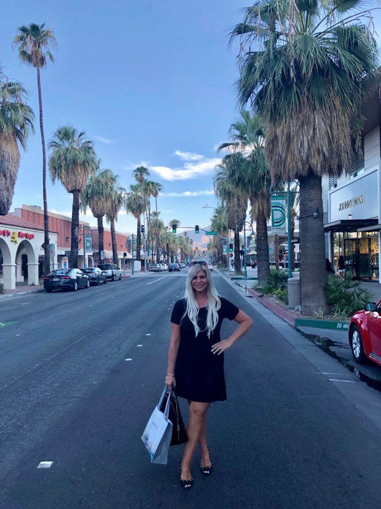 Shannon Lazovski shopping in Palm Springs