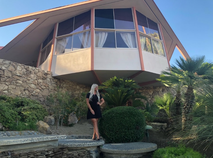 Shannon Lazovski at Elvis Honeymoon Home in Palm Springs