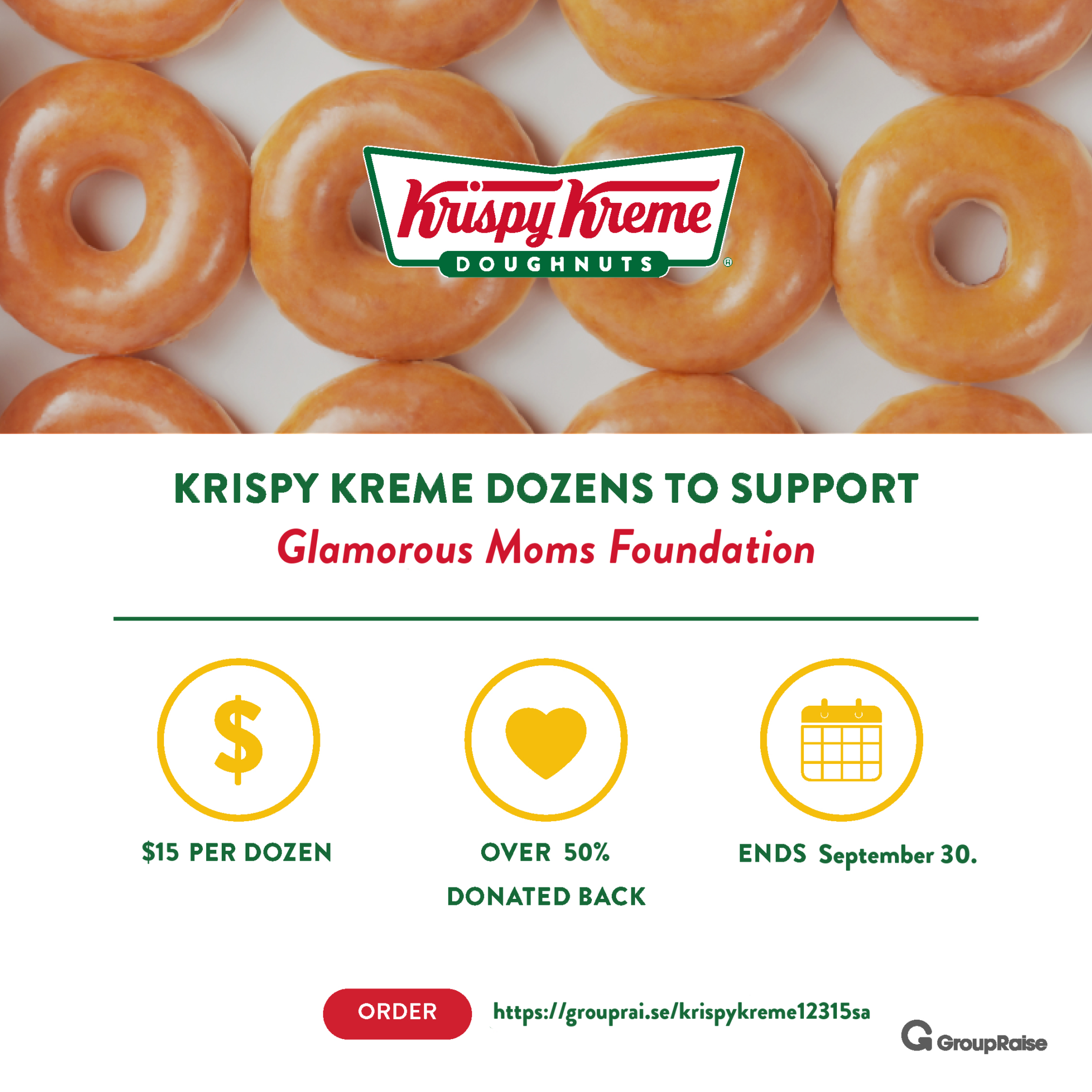 Shop Krispy Kreme to Support the Glamorous Moms Foundation